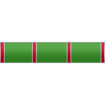 Green with Red stripes and Silver trim Citation Bar Lapel Pin - CH11EIMO4DH