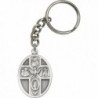 Antique Silver-Plated 5-Way / Holy Spirit Keychain 1 3/4 x 1 1/8 inches - CI11TVSB035