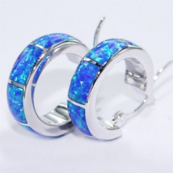 UP LINK Sterling Platinum Earrings in Women's Hoop Earrings