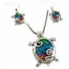 DianaL Boutique Colorful Enameled Necklace