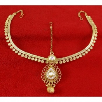 Banithani Traditional Goldtone Forehead Jewelry