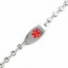 MyIDDr - Pre-Engraved & Customizable Blood Thinners ID- Medical Alert Bracelet- Heart Chain - CN11CK9L0P5