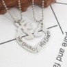 Heart Couple Engraved Pendant Necklace