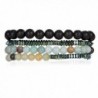 Powerful Amazonite- Hematite- Lava Stretch and Slider Set for Women | SPUNKYsoul Collection - C51876NDM2Y