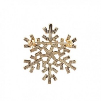Lux Accessories Goldtone Christmas Snowflake