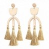 Boderier Tassel Drop Earrings Fashion Geometric Creative U-shaped Dangle Earrings for Women Girls - Gold C - C418790DOGA