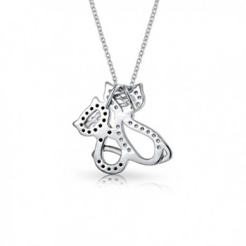 Bling Jewelry Pendant Rhodium Necklace in Women's Pendants