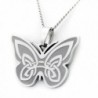 Celtic Butterfly Design With Irish Prayer Pendant Necklace - Butterfly Necklace - St Patricks Day Gifts - CC11554MSHB