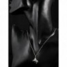 Sterling Sparkling Zirconia Running Necklace in Women's Pendants