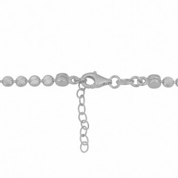 Sterling Silver Diamond Adjustable Bracelet