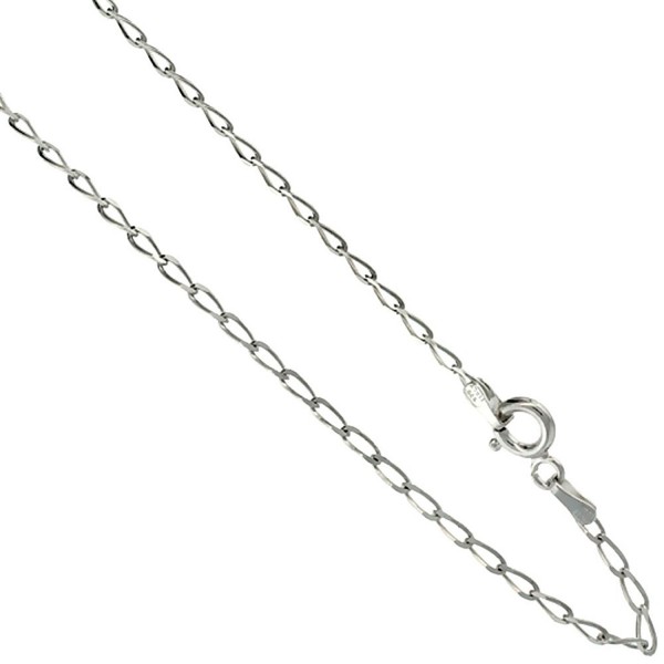 Sterling Silver Long Link Curb Chain Necklaces & Bracelets 2mm Nickel free Italy- 18 inch - C7118J9TOFN