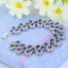 EVER FAITH Silver Tone September Birthstone in Women's Tennis Bracelets