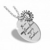You Are My Sunshine My Only Sunshine Inspirational Quote Necklace Stainless Steel Charm Pendant for Women - CX128OZTOR9