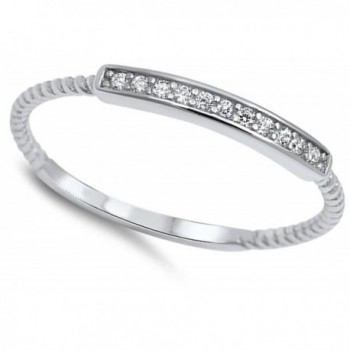 Clear Promise Sterling Silver RNG16003 3 5