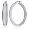 SilverLuxe Womens Sterling Large D Shape Round Hoop Earrings 1.5" - CS12MZ4YLR6