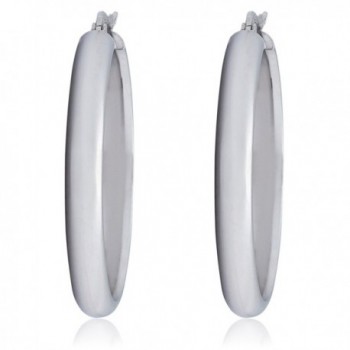 SilverLuxe Womens Sterling Large Earrings in Women's Hoop Earrings