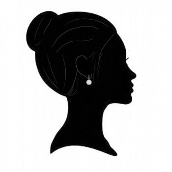 Austrian Crystal Silver Framed Earrings in Women's Drop & Dangle Earrings
