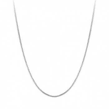 Sterling Silver Rohdium Classic Necklace