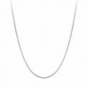 Sterling Silver Rohdium Classic Necklace