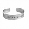 Personalized Bracelet - You are my sunshine - Hammered textured aluminum metal finish - Thick 1/2 inch - C311SRPT6KR