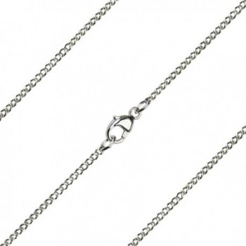 15 inch Sterling Silver Light Curb Chain - C312OBE6H9H