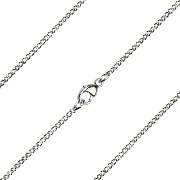 15 inch Sterling Silver Light Curb Chain - C312OBE6H9H