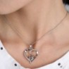 Mothers Shaped Crystal Pendant Necklace in Women's Y-Necklaces