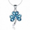 Shamrock Swarovski Elements Necklace Christmas - C71872MILNA