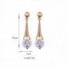 Zirconia Dangle Earrings Wedding Erz0564