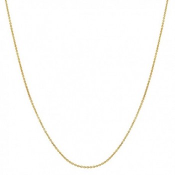 14k Yellow Gold Filled 1mm Cable Chain Necklace (16"- 18"- 20"- 22"- 24" or 30") - CX12EZUP1U1