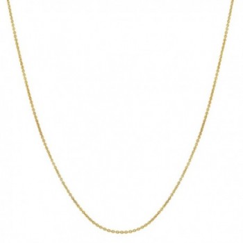 14k Yellow Gold Filled 1mm Cable Chain Necklace (16"- 18"- 20"- 22"- 24" or 30") - CX12EZUP1U1
