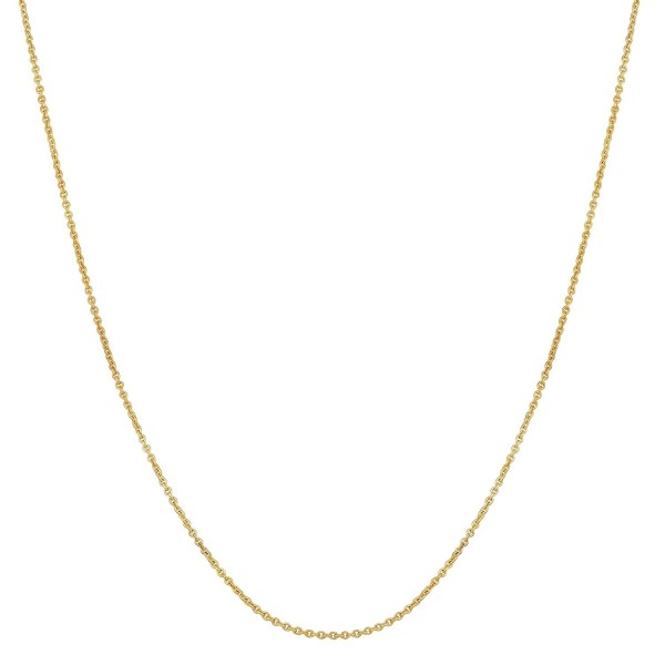 14k Yellow Gold Filled 1mm Cable Chain Necklace (16