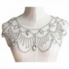 Wiipu Women Wedding Silver Tone Clear Rhinestone Shoulder Deco Bib Necklace(a1018) - CV11AZAYUIX