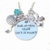 Inspirational Necklace Pendant For Woman Teen Girls Inscribed Sea Beach Jewelry Gift - CG12MXNFEWI