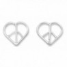 Highly Polished .925 Sterling Silver Post Stud Earrings - CN183GEDEY0