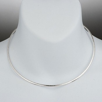 Sterling Silver Omega Chain Necklace