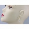 Filled Crystal Earrings Teardrop Briolettes