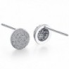 Half Ball CZ Stud Earrings in Women's Stud Earrings