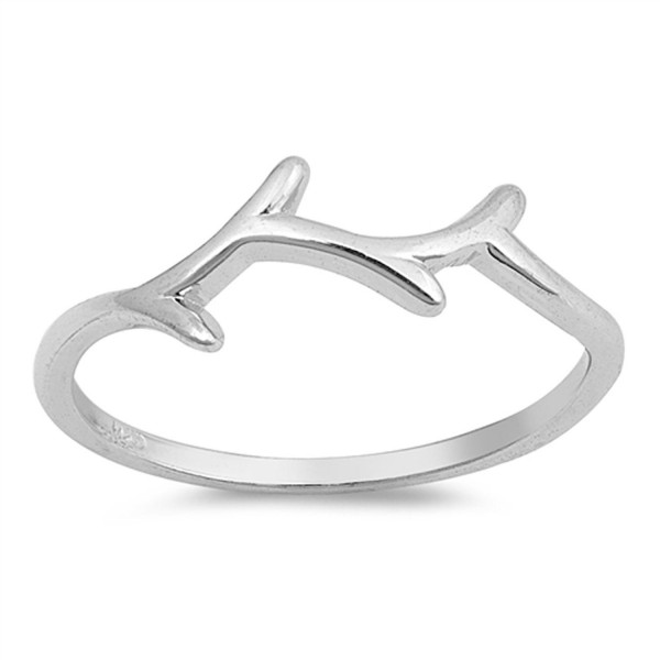 High Polish Tree Branch Wholesale Ring New .925 Sterling Silver Band Sizes 4-10 - CO12NVV6U1X