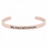 Semicolon Stamped Suicide Awareness Bracelet