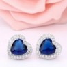 VWU Zirconia Teardrop Pierced Earrings in Women's Stud Earrings