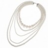 Kalse Multiple Simulated Cluster Necklace in Women's Pearl Strand Necklaces