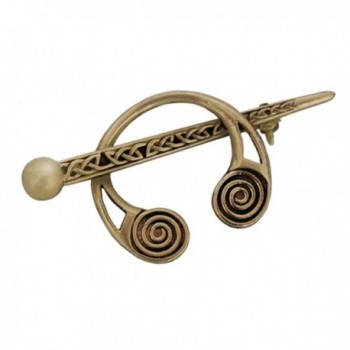 Celtic Irish Bronze Viking Torc Brooch by Astra Jewelry - CN11BO8EGOP