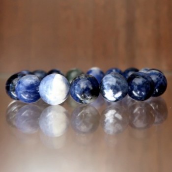 Sodalite Bracelet 05 Stretch 9 10mm in Women's Stretch Bracelets