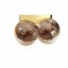 Clip-on Earrings Gold or Silver Tone 1.5 Inch Hammered Texture Round Clip Earrings - CV129ZI7BKV