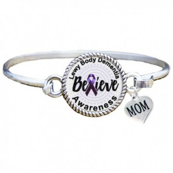 Bracelet Custom Lewy Body Dementia Awareness Believe MOM OR DAD charm ONLY Silver Jewelry - CS17AZSUCGK