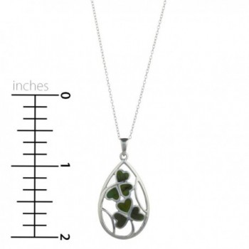 Shamrock Sterling Silver Connemara Pendant in Women's Pendants