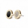Latitude 22 Gold Tone Stud Earrings 24K Gold Plated for Women - C3189KL5Q8Q