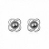 Topro Swarovski Elements "Bosoming Flower in Snow" Retro Style Crystal Earrings - CO125DGO1MF