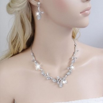 EVER FAITH Silver Tone Austrian Necklace